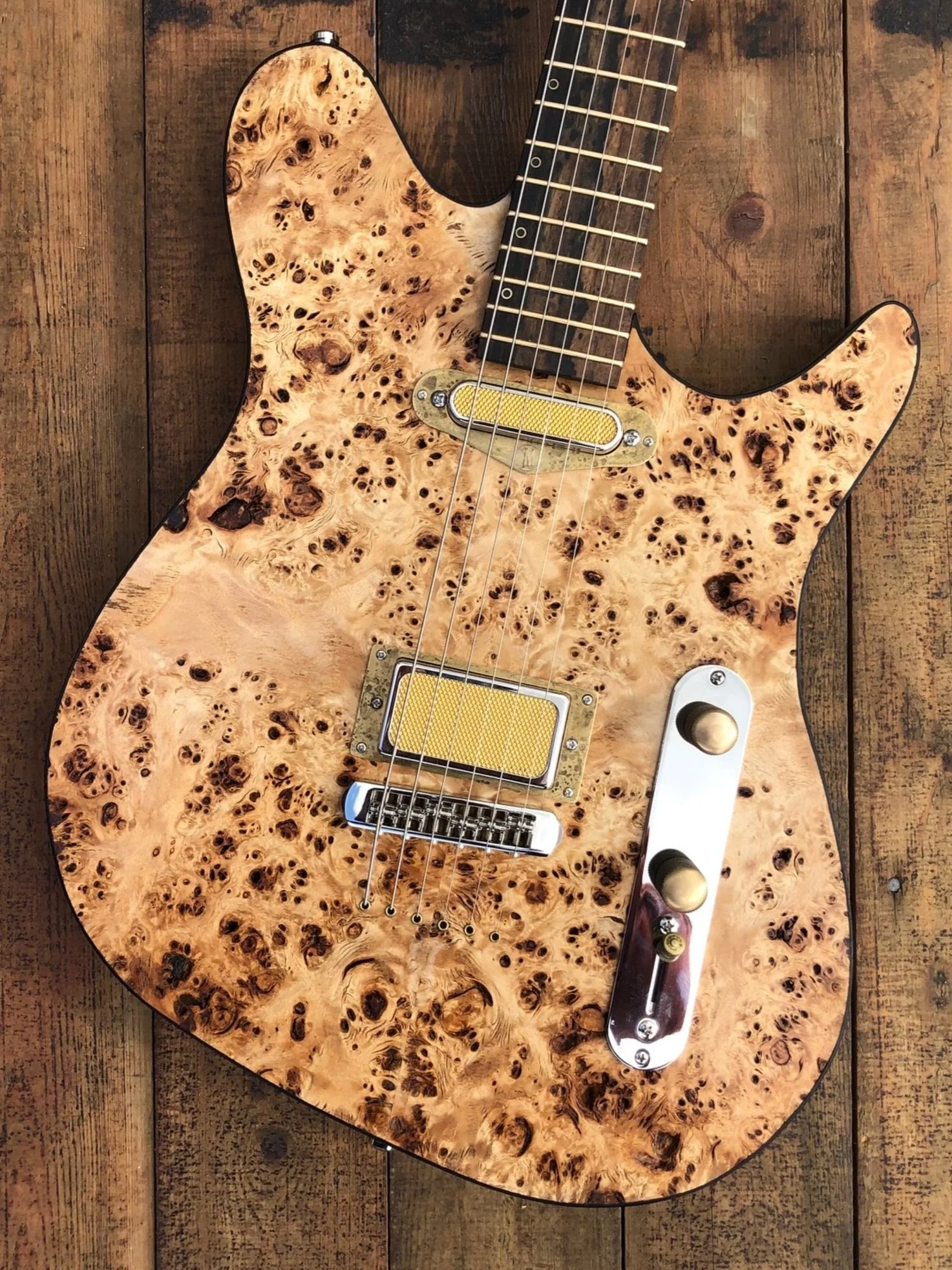 Cholla Poplar Burl Offset — Maybury Guitars
